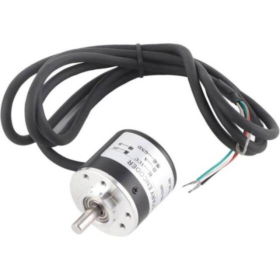 D10mm Hollow Shaft DC5-24V 200 Pulses Incremental Photoelectric Rotary Encoder NPN Open Collector - 4