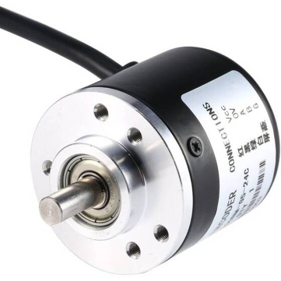 D10mm Hollow Shaft DC5-24V 400 Pulses Incremental Photoelectric Rotary Encoder NPN Open Collector - 2