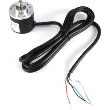 D10mm Hollow Shaft DC5-24V 400 Pulses Incremental Photoelectric Rotary Encoder NPN Open Collector - 4