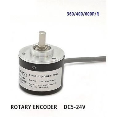 D8mm Hollow Shaft DC5-24V 360 Pulses Incremental Photoelectric Rotary Encoder NPN Open Collector - 2