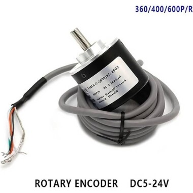 D8mm Hollow Shaft DC5-24V 400 Pulses Incremental Photoelectric Rotary Encoder NPN Open Collector - 5