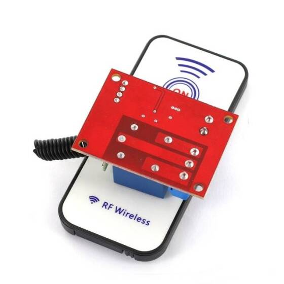 DC 12V 1 Channel Relay Module 433Mhz RF Wireless Remote Control (With Battery) - 6