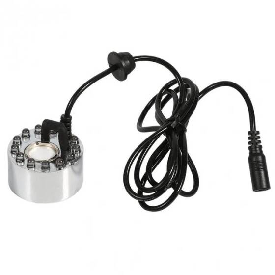 DC 24V 16mm 12 LED Alloy Air Humidifier Mist Maker Nebulizer 46mmx38mm AK Plug - 4