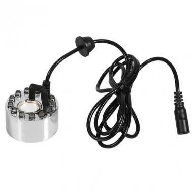 DC 24V 16mm 12 LED Alloy Air Humidifier Mist Maker Nebulizer 46mmx38mm EU Plug - 4