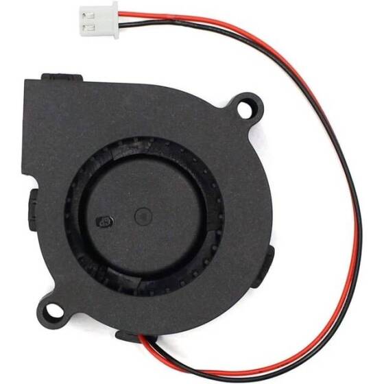DC12V 0-28A 5015 Double Ball Centrifugal Fan With XH2-54-2P 30cm Cable Size:50x50x15mm - 3