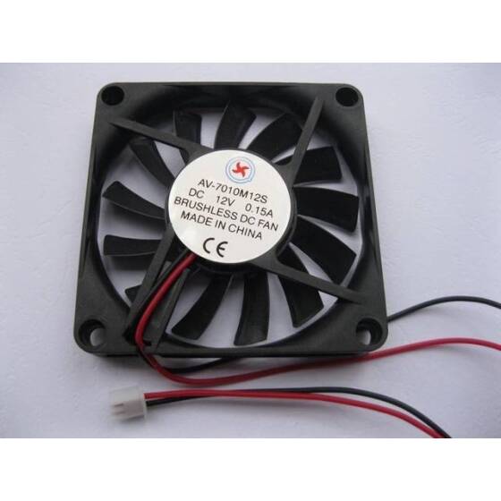 DC12V 7010 Double Ball Cooling Fan With USB 1M Cable Size:70x70x10mm - 1