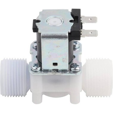 DC12V N/C G3/4 Male Thread Plastic Electric Solenoid Valve Water Air Inlet Flow Switch For 0-02-0-8Mpa - 1
