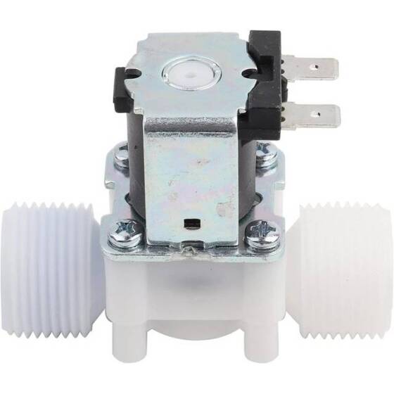 DC12V N/C G3/4 Male Thread Plastic Electric Solenoid Valve Water Air Inlet Flow Switch For 0-02-0-8Mpa - 1