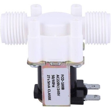 DC24V N/C G1/2 Male Thread Plastic Electric Solenoid Valve Water Air Inlet Flow Switch For 0-02-0-8Mpa - 1