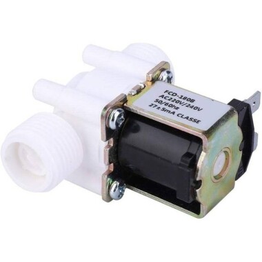 DC24V N/C G1/2 Male Thread Plastic Electric Solenoid Valve Water Air Inlet Flow Switch For 0-02-0-8Mpa - 5