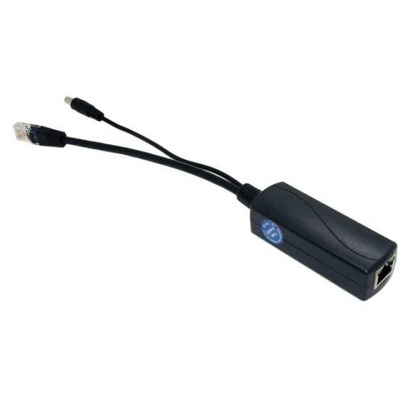 DC5.5x2.1mm Gigabit PoE Splitter 48V To 12V 1A - 2