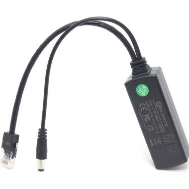 DC5.5x2.1mm Gigabit PoE Splitter 48V To 5V 2.4A - 3