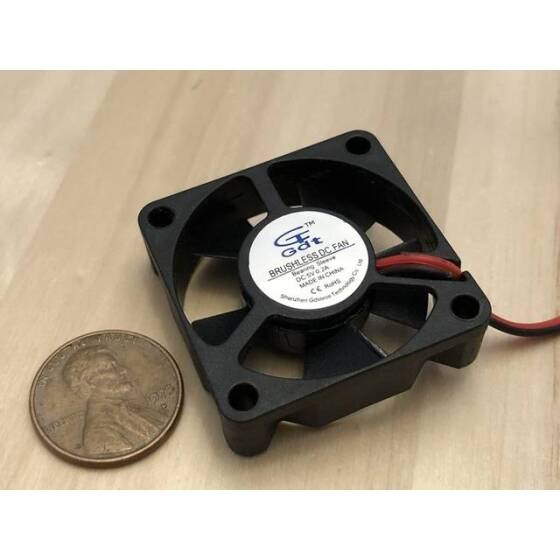 DC5V 3510 Double Ball Cooling Fan With XH2-54-2P 30cm Cable Size:35x35x10mm - 2