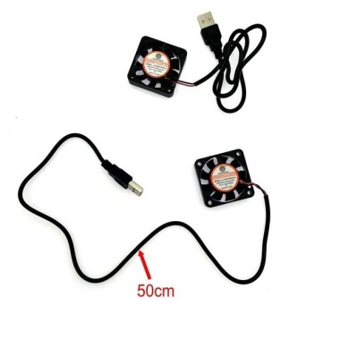 DC5V 7010 Double Ball Cooling Fan With XH2-54-2P 25CM Cable Size:70x70x10mm - 5