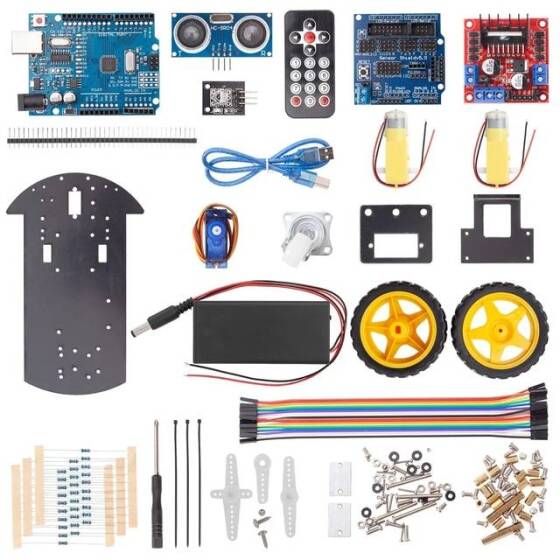 DIY Remote Control Smart Robot Car Kit - 1