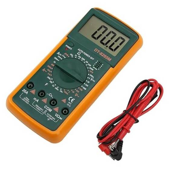 DT9205M Digital Multimeter Voltmeter Ohmmeter Ammeter Capacitance Tester Without Battery - 1