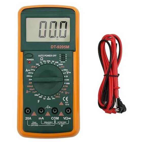 DT9205M Digital Multimeter Voltmeter Ohmmeter Ammeter Capacitance Tester Without Battery - 6