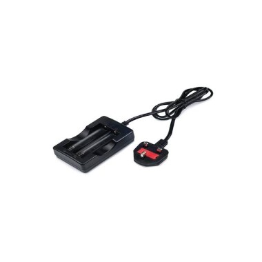 Dual Charger For 18650 14500 16430 Rechargeable Li-Ion Battery UK Plug - 1