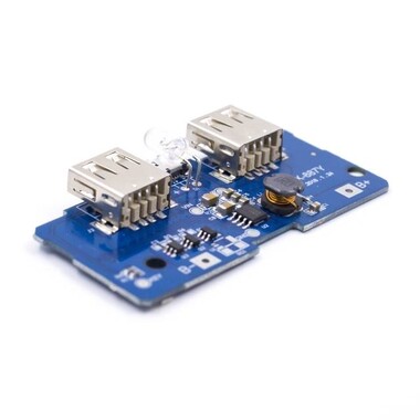 Dual Micro USB 3.7V to 5V 2A Mobile Power Bank DIY 18650 Lithium Battery Charger PCB Board Boost Step Up Module With Led - 11