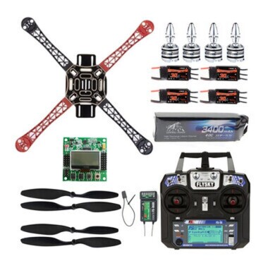EMAX F450 6 Channel Remote Control and KK2. 15 Flight Card Combo Package Drone Set - 1