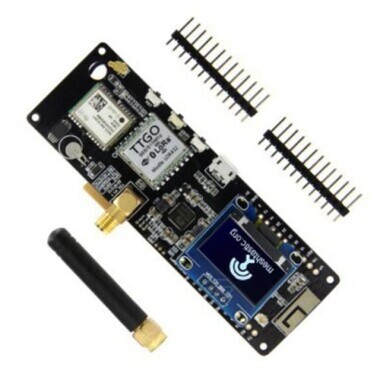 ESP32 868Mhz WiFi Bluetooth Module / NEO-6M SMA / OLED / 18650 Battery Slot - 1