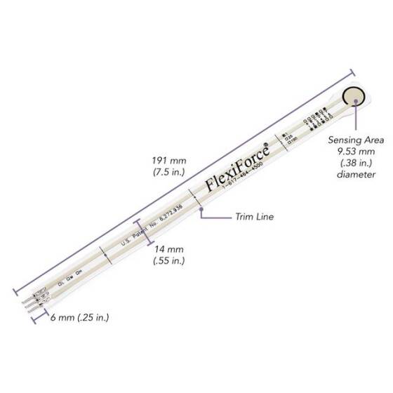 FlexiForce Pressure Sensor A201 1bs - 1