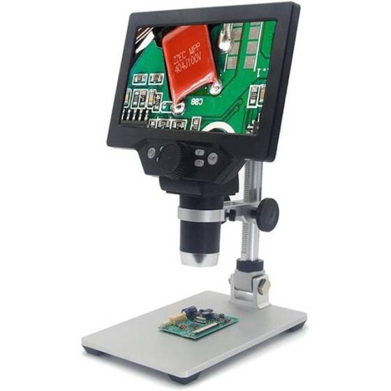 G1200 1200x 12MP Digital Electronic Microscope 7 Inch LCD Display For PCB Motherboard Repaire EU Plug Without Battery - 5