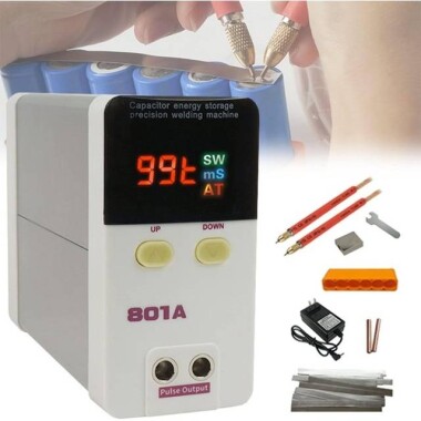 GLITTER 801A Energy Storage Capacitive Spot Welder With 70A Spot Welding Pen UK Plug - 1