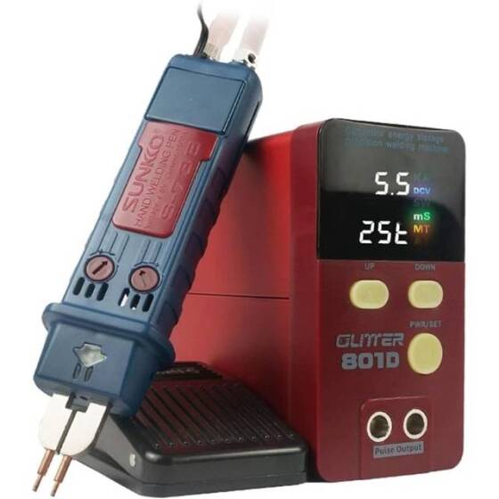 GLITTER 801A+ Energy Storage Capacitor Spot Welder +70A Welder Pen+Voltage Measuring Pen AU Plug - 2
