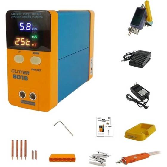 GLITTER 801B Energy Storage Spot Welder +70B Welder Pen+73SA Welding Head EU Plug - 1