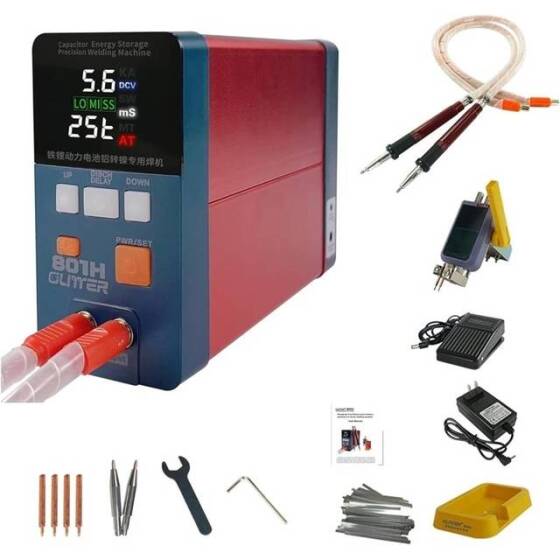 GLITTER 801H Capacitor Spot Welder With 73B Welding Pen For 18650 Battery AU Plug - 1