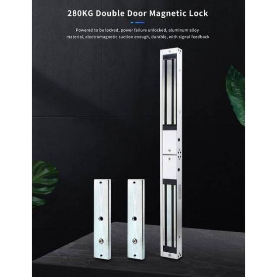 Glue Waterproof 250KG DC12V/500-600MA Two-Wire Magnetic Lock Right Outlet - 3