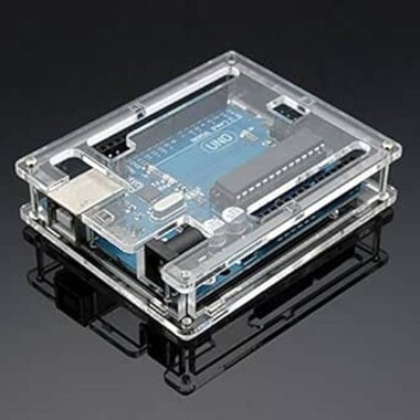 Good Quality UNO R3 Acrylic Case with Sticker and Instruction - 1