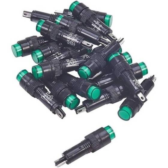 Green AC/DC24V NXD-213 Small LED Signal Indicator Light - 1