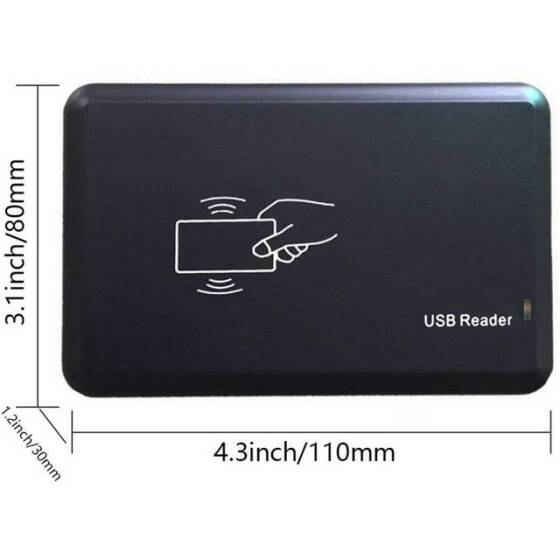 Handheld 125KHz T5577 CET5200 EM4305 RFID ID Card Key Copier/ Writer/ Tag Reader/DuplicaTor Machine Without Battery Size:71x117x31mm - 2