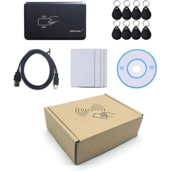 Handheld 125KHz T5577 CET5200 EM4305 RFID ID Card Key Copier/ Writer/ Tag Reader/DuplicaTor Machine Without Battery Size:71x117x31mm - 4