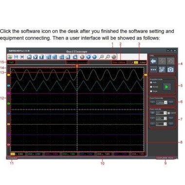 Hantek 1008B 8CH USB Virtual Automobile Oscilloscope - 4