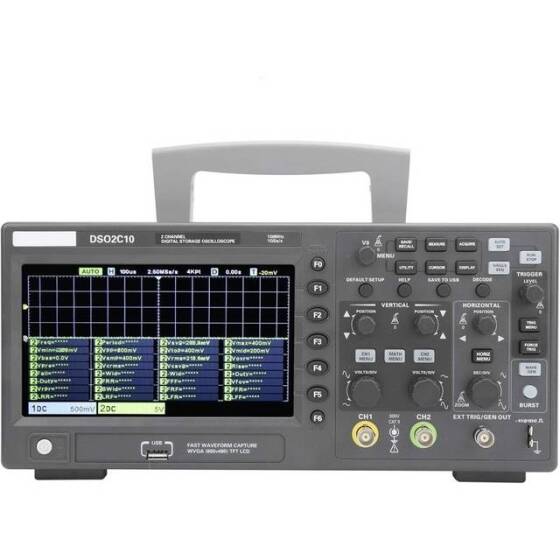 Hantek DSO2C10 100Mhz 2CH Digital Storage Oscilloscope CN Plug - 1