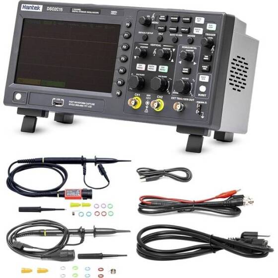 Hantek DSO2C15 150Mhz 2CH Digital Storage Oscilloscope EU Plug - 1