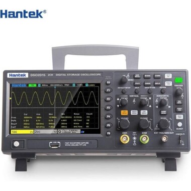 Hantek DSO2D15 150Mhz 2CH Signal Generation Oscilloscope With Signal Source EU Plug - 2