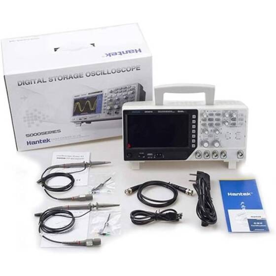Hantek DSO4202C 200MHz 2CH Oscilloscope Arbitrary Function Signal Generator UK Plug - 1