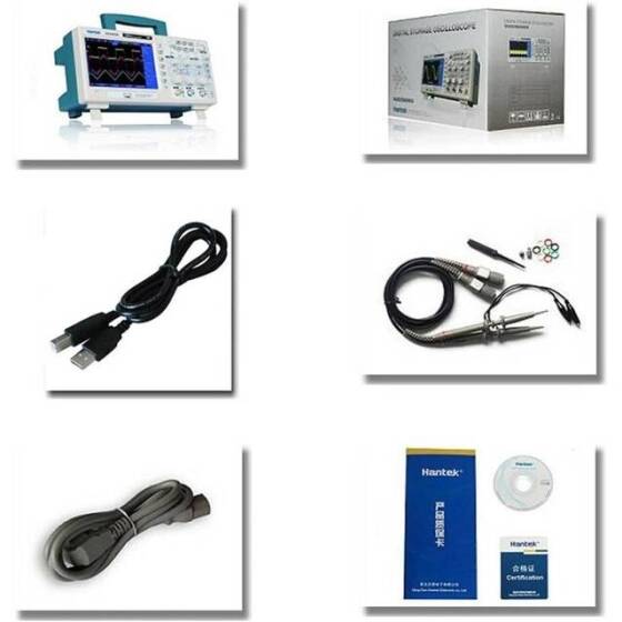 Hantek DSO5202BMV 200MHz 1GSa/s 2CH 2M Digital Storage Oscilloscope Built-in Video And 2GB Flash Memory UK Plug - 4