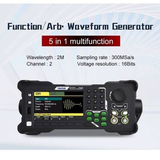 Hantek HDG3042B 40MHz 2 Kanal Function Signal Generator EU Plug - 4