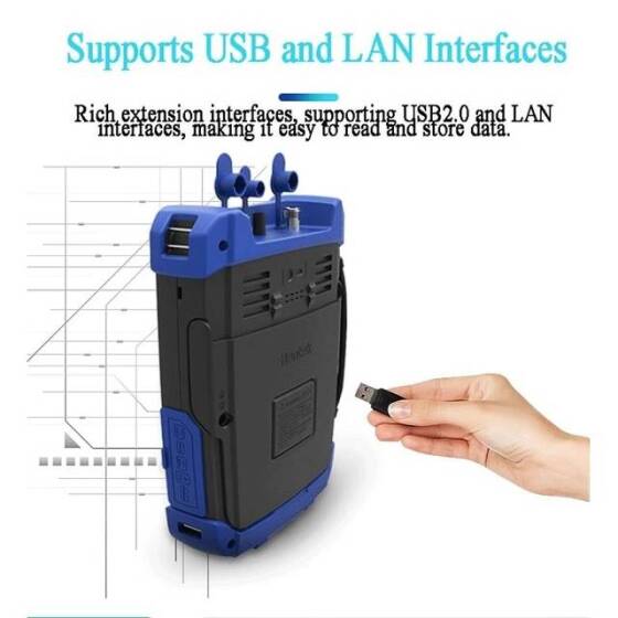 Hantek HSA2016B Digital Spectrum Analyzer 9KHz-1.6GHz TG Signal Source EU Plug With Battery - 5