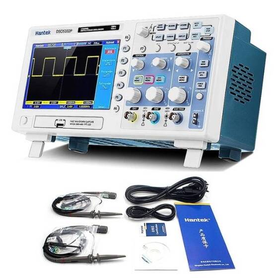 Hantek MSO5102D Mixed Signal Oscilloscope 100MHz 1GSa/s US Plug - 1