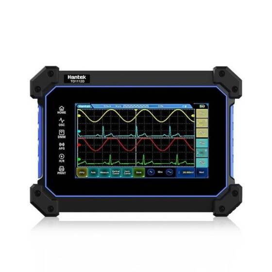 Hantek TO1112 Touch Screen Digital Oscilloscope 2 Kanal 110Mhz 250MSa/s 8M Storage Depth EU Plug With Battery - 1