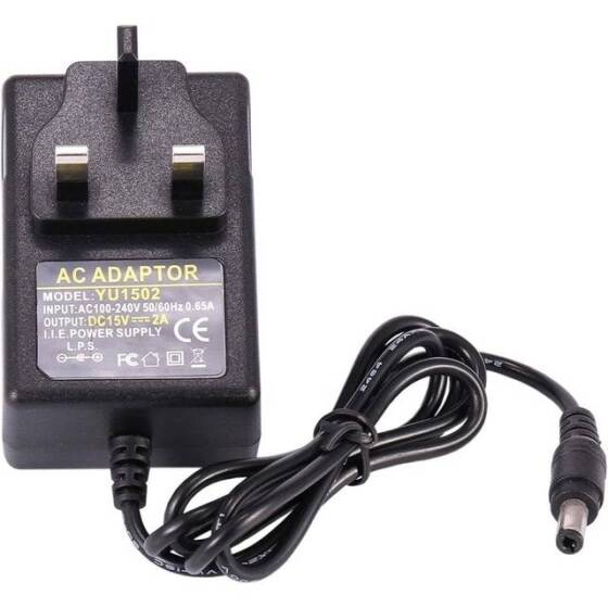 High Quality Full Amperes 15V 2A UK Plug Adapter - 1