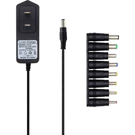 High Quality Full Amperes 4.2V 500MA Lithium Battery Charger EU Plug - 1