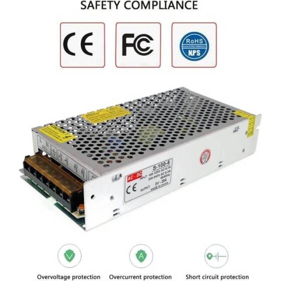 High Quality Power Supply 100W 5V 20A S-100-5 - 2