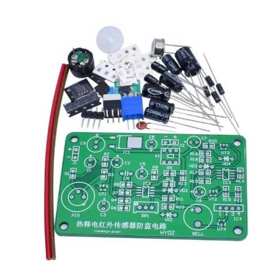 Human Body Sensing IR Pyroelectric Infrared Sensor Anti-Theft Alarm Electronic KIT - 1